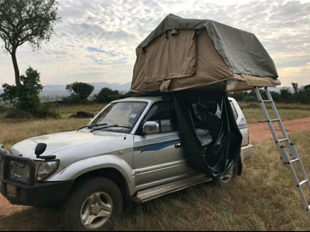 car rental with a rooftop tent in Kenya